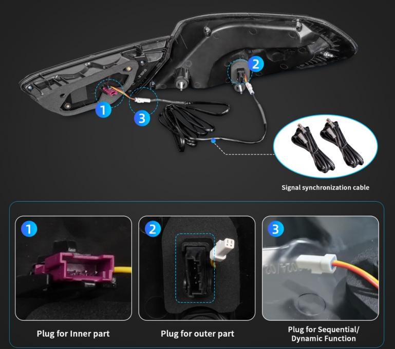 Voll LED Upgrade Design Rückleuchten Set für BMW 6er F06 / F12 / F13 10-17 schwarz/rauch in OLED Technik mit dynamischem Blinker